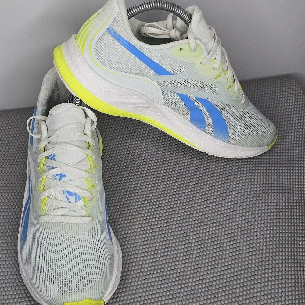 Men's‎ Reebok Floatride Energy Symmetros, Size 7, Opal Glow/Blue/Acid Yellow